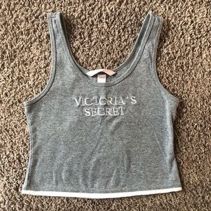 Victoria’s Secret Gray Crop Top